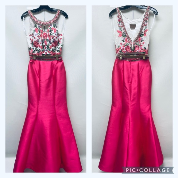 Ellie Wiled two PCs lace bodice mermaid set